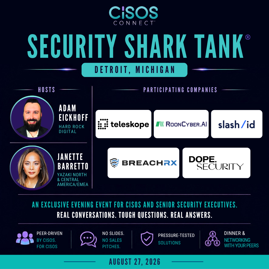 SECURITY SHARK TANK® DETROIT 2026 for LinkedIn Post